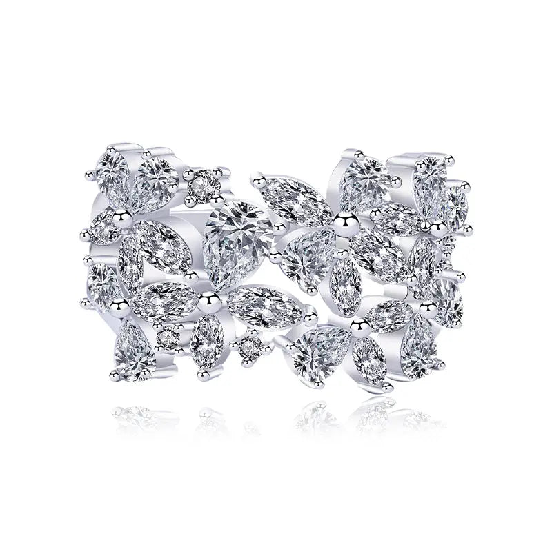 FunGirl Jewelry Leaf Inspired Marquise CZ Diamond Ring Fungirljewelry