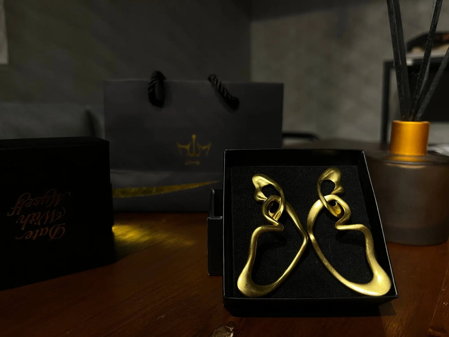 FunGirl Jewelry Golden Butterfly Hollow Wings Earrings Fungirljewelry
