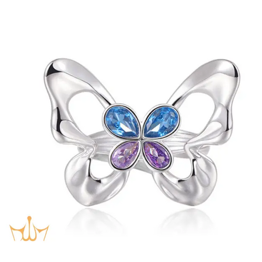 FunGirl Jewelry "Dancing Butterfly" Rotating Ring - Fungirljewelry